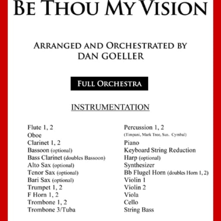Orchestra Hymn Arrangement "Be Thou My Vision"
